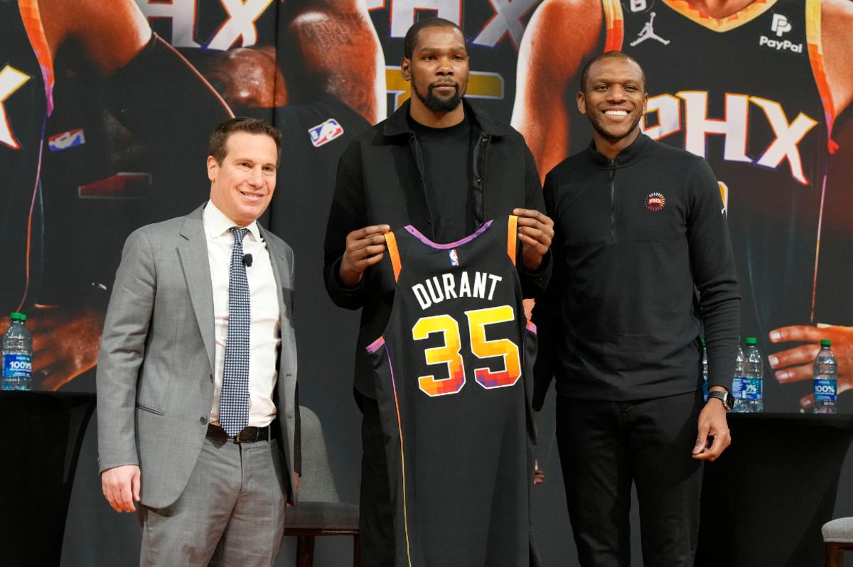 Suns landing Kevin Durant pledges them fully into title contenders with about 20 regular season games remaining. 